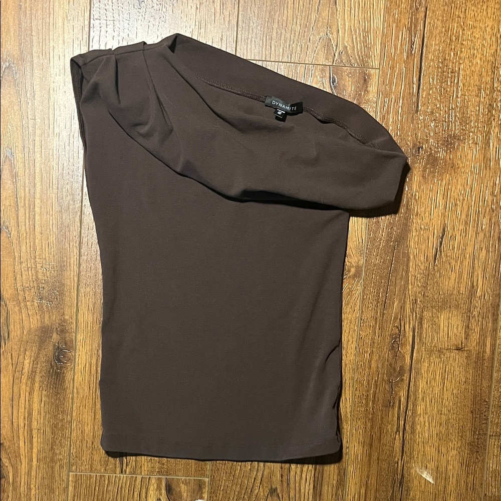 Dynamite Chocolate Brown Top